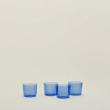 ESSENTIAL GLASSWARE - SET OF 4, BLUE - MEDIUM