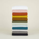 SIMPLE WAFFLE HAND TOWELS - MUSTARD