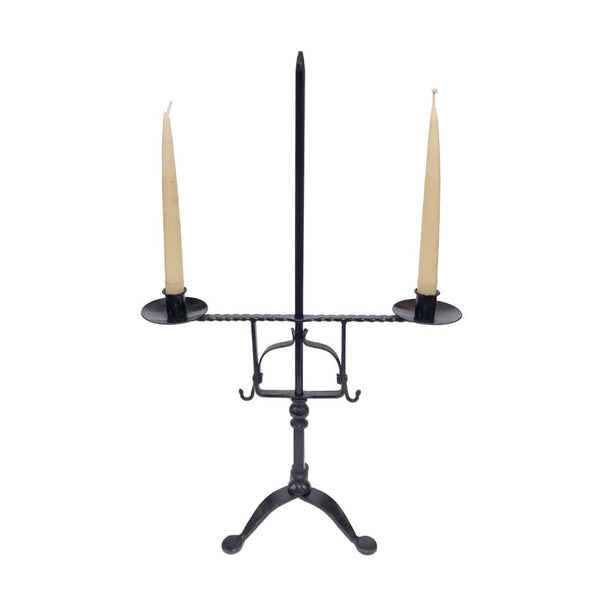 Adjustable Wrought Iron Double Candle Holder