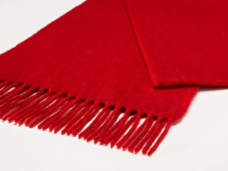 Luxury Plain Scarlet Scarf