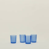 ESSENTIAL GLASSWARE - SET OF 4, BLUE - MEDIUM