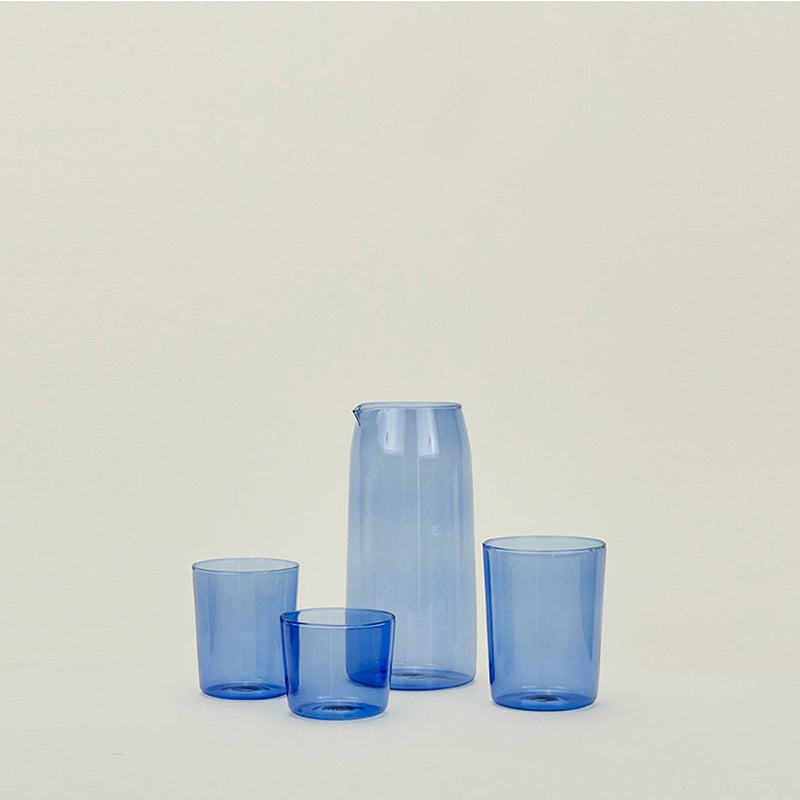 ESSENTIAL GLASSWARE - SET OF 4, BLUE - MEDIUM