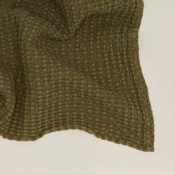 SIMPLE WAFFLE HAND TOWELS - OLIVE