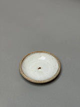 Stoneware Incense Holder, White