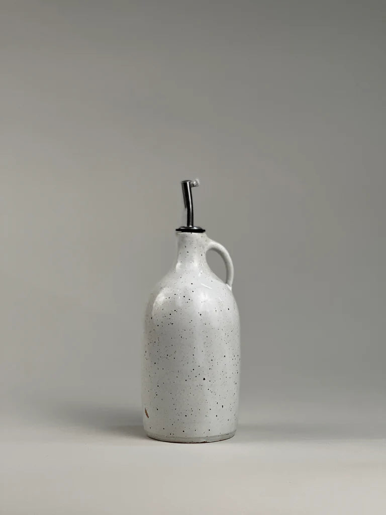 Stoneware Olive Oil Carafe