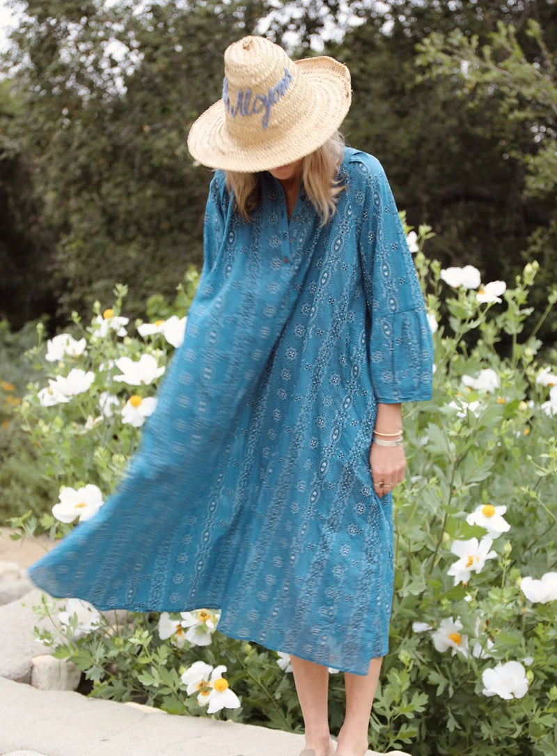 Atlin Dress, Blue Bandana