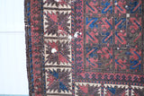 Antique Turkish Rug, Burgundy