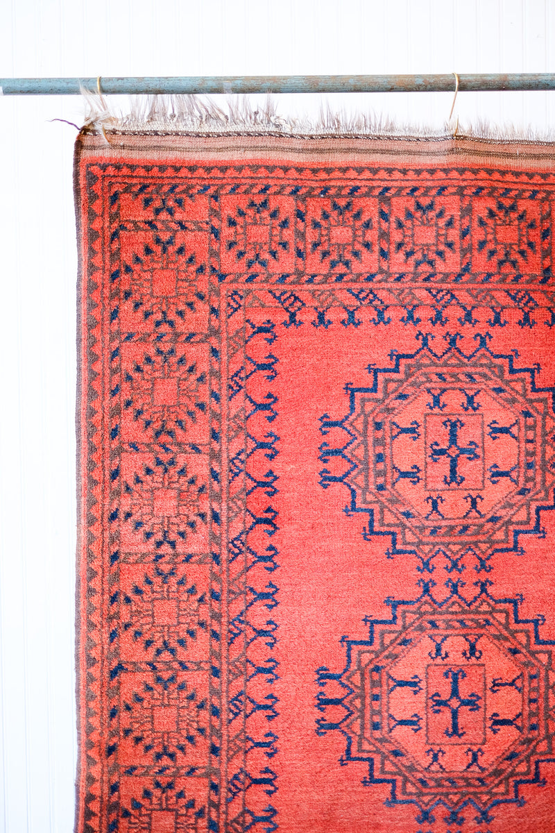 Antique Afghan Tribal Area Rug