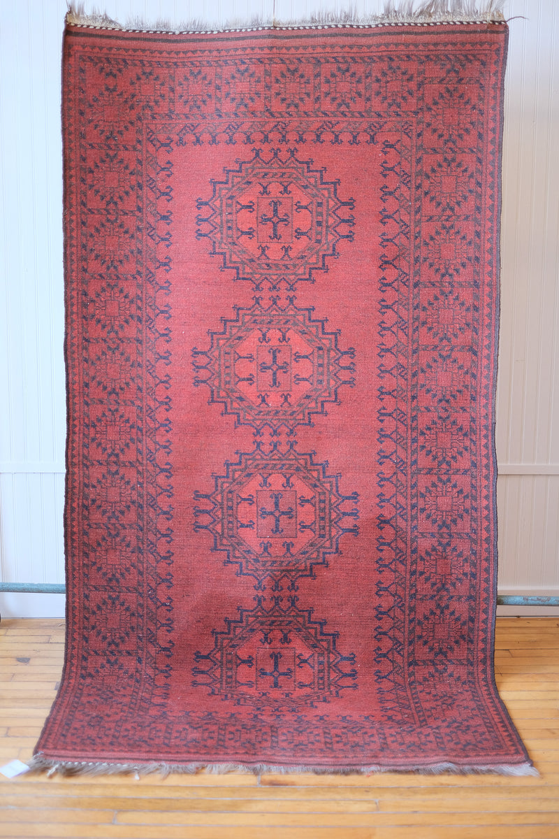 Antique Afghan Tribal Area Rug