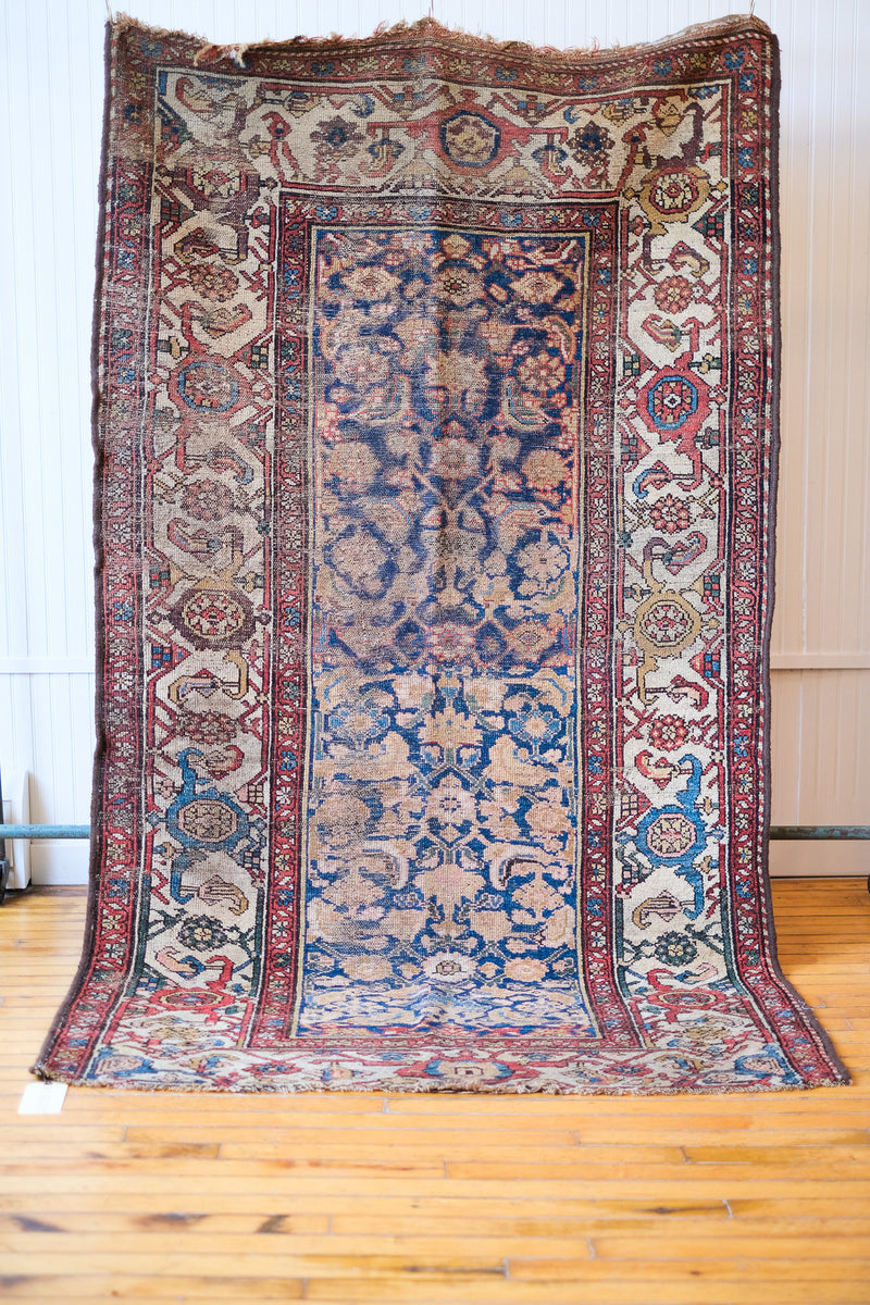 Antique Kurdish Flatweave Rug