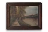 Oil Landscape on Board by J.R. Wolsieffe