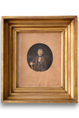 18th c. Gold Gilt Framed Portrait