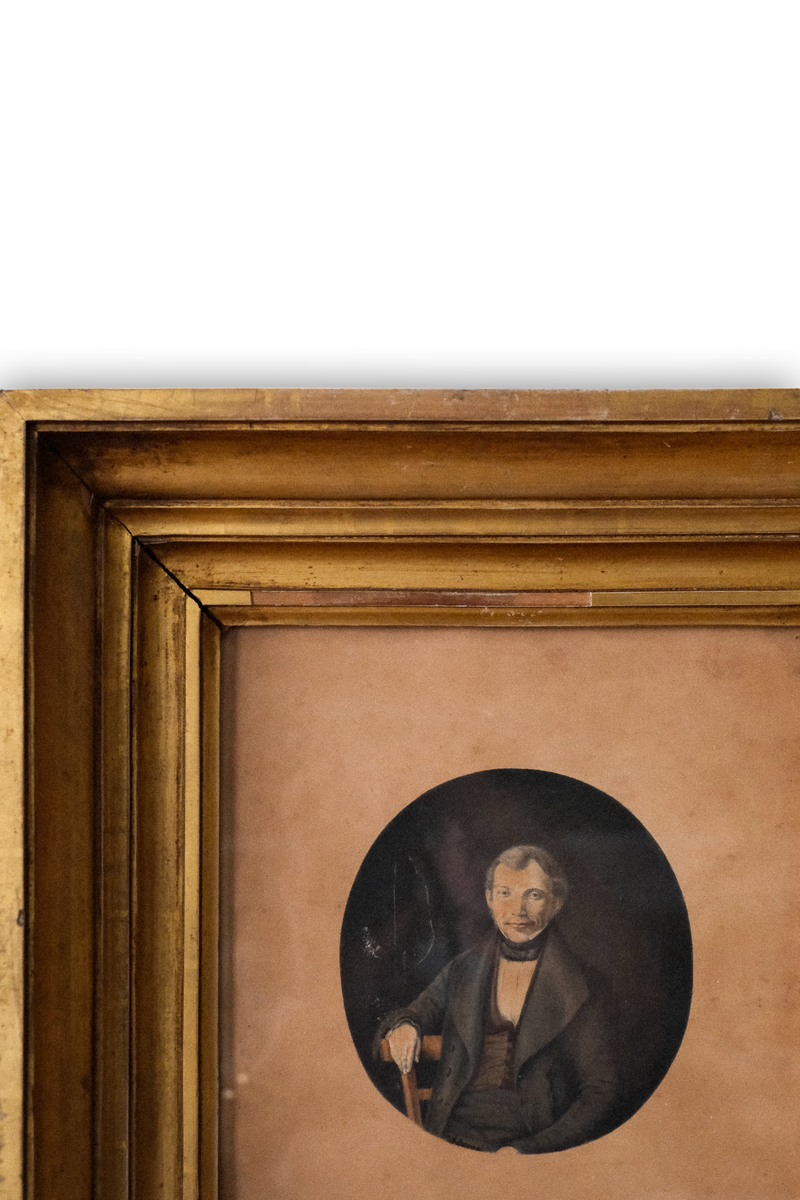 18th c. Gold Gilt Framed Portrait