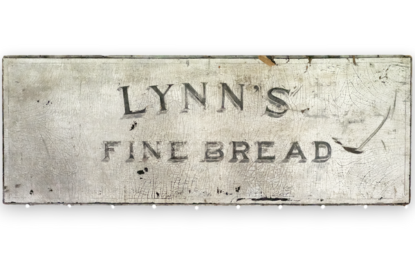 Antique Lynn's Fine Bread Trade Sign