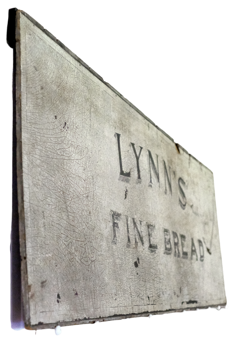 Antique Lynn's Fine Bread Trade Sign