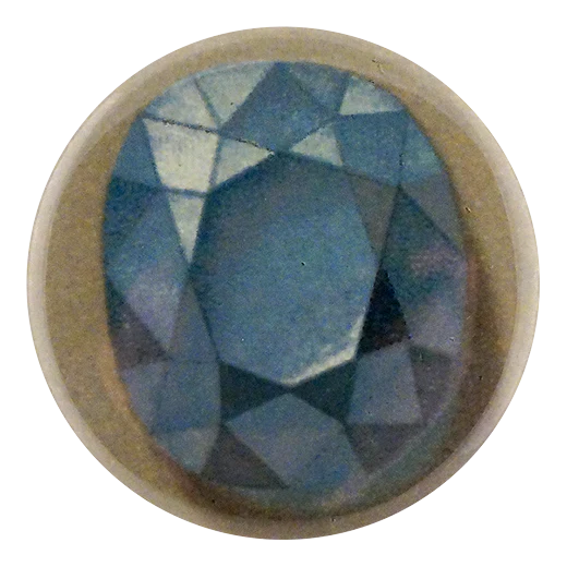 Blue Gemstone Pocket Mirror