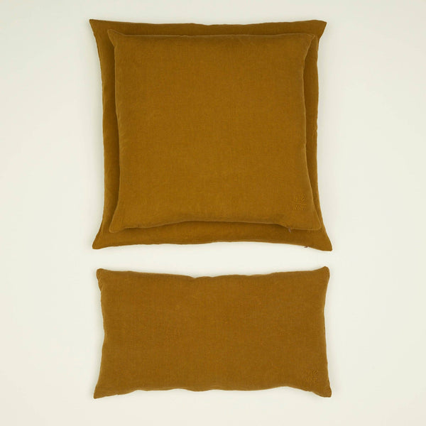 SIMPLE LINEN PILLOW - BRONZE