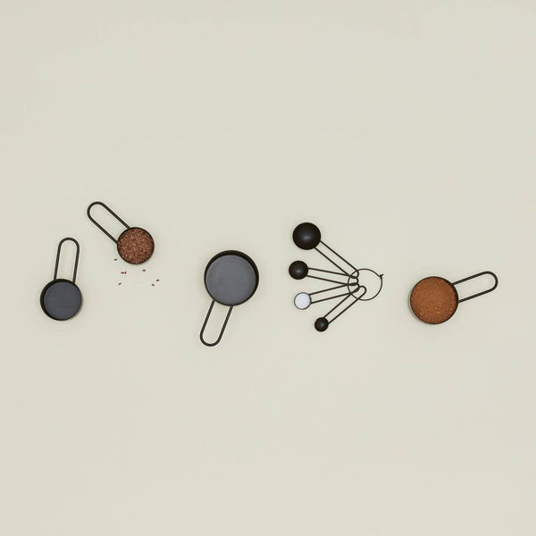 SIMPLE MEASURING SPOONS - BLACK