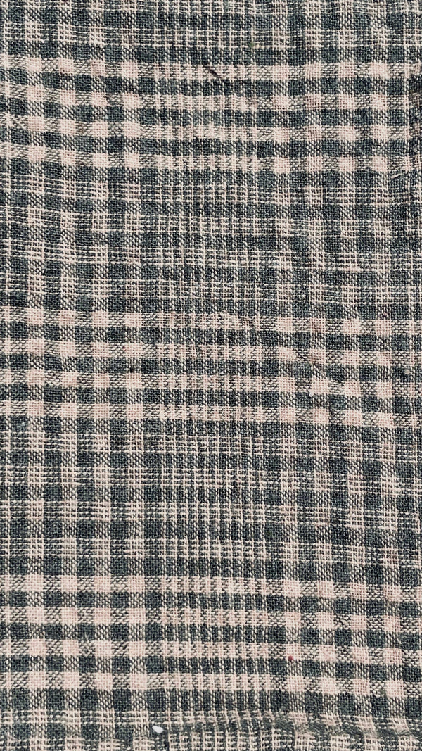 Dusty Olive Green Plaid Towel