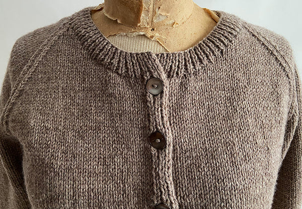 Hand Knit Cardigan, Camel