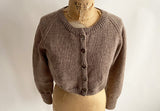 Hand Knit Cardigan, Camel