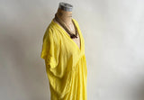 Lemon Long V Dress