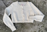 Hand Knit Cardigan, Cream