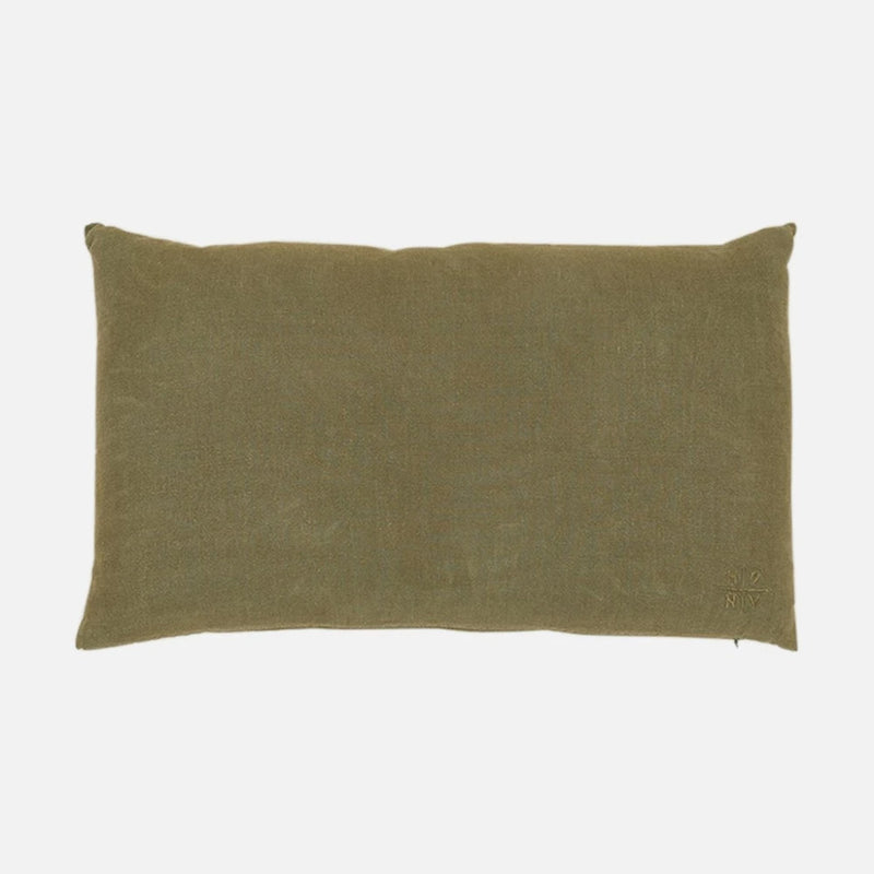 SIMPLE LINEN PILLOW - OLIVE - 12 x 22"