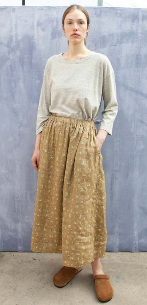 Linen Flower Skirt